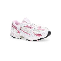 Infants'  530 Bungee Slip On Sneaker - White/Pink Sugar