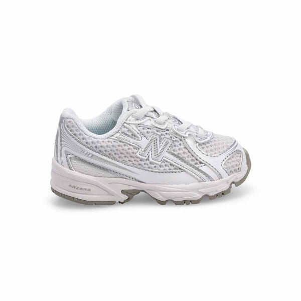 Baskets à enfiler 740 BUNGEE, blanc/gris, bébés