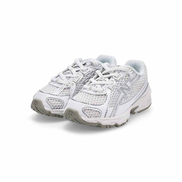 Baskets à enfiler 740 BUNGEE, blanc/gris, bébés