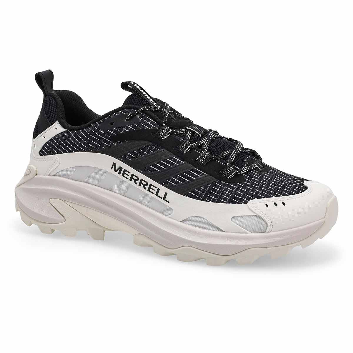 Men's Moab Speed 2 Sport Lace Up Hiking Shoe - Black/White