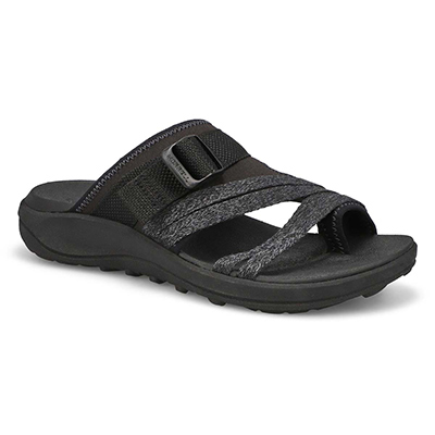 Lds District 4 Post Toe Wrap Sandal - Black