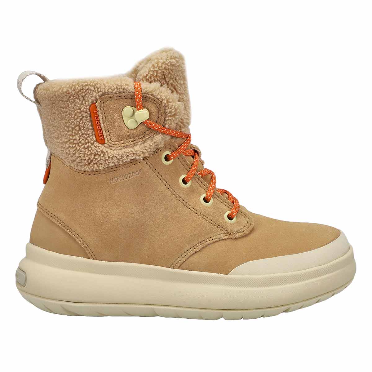 Botte imperméable MARQUETTE THERMO LACE, havane, femmes