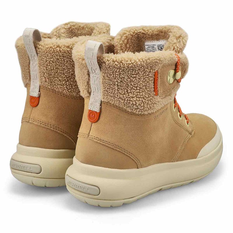 Botte imperméable MARQUETTE THERMO LACE, havane, femmes