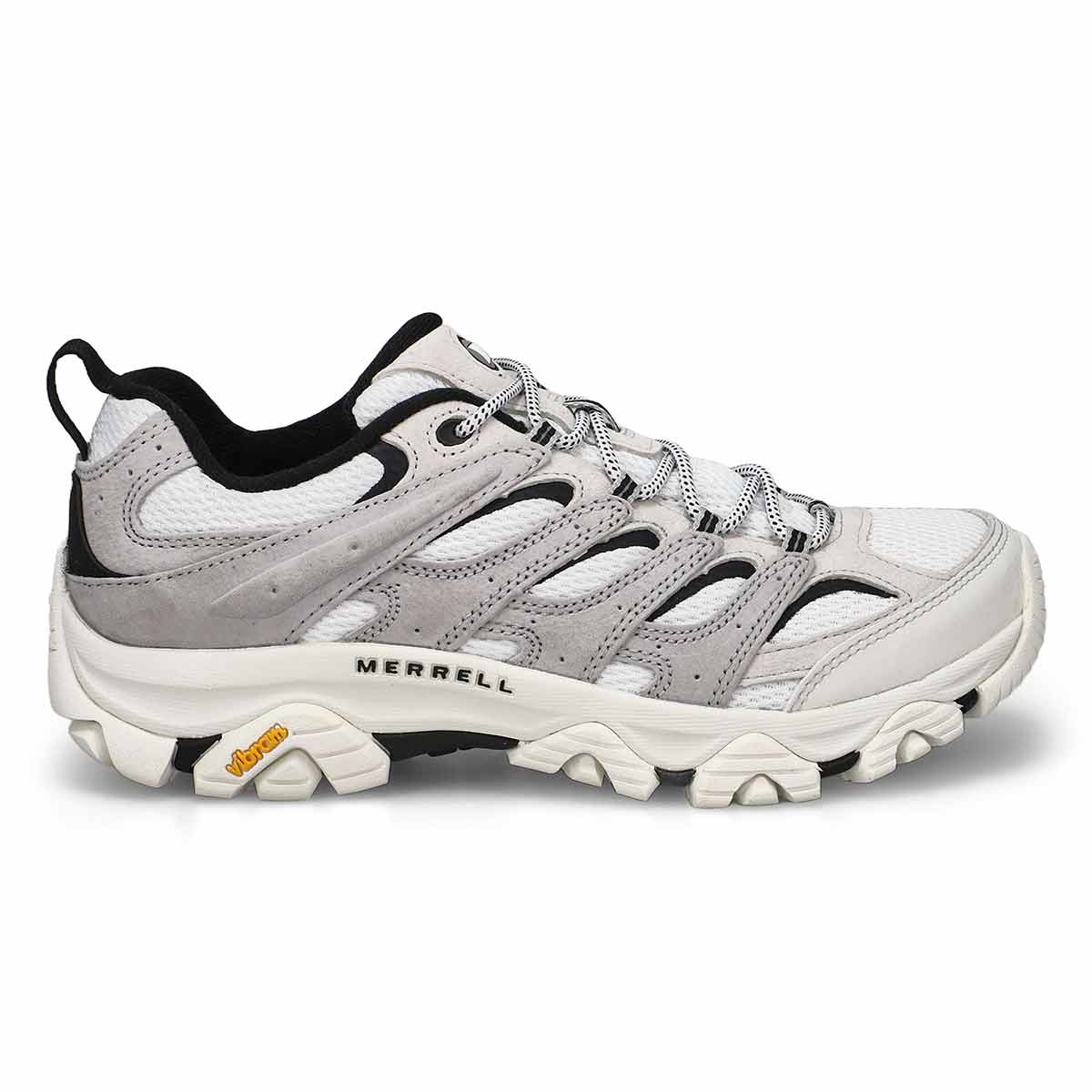 Men's Moab 3 Lace Up Hiking Shoe - White/Black