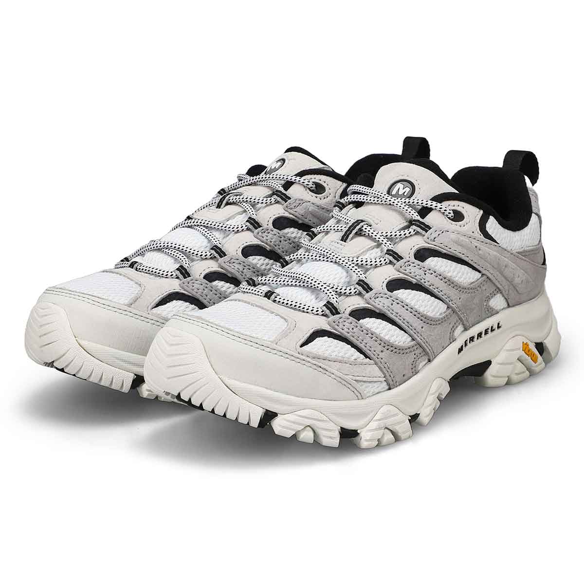 Men's Moab 3 Lace Up Hiking Shoe - White/Black