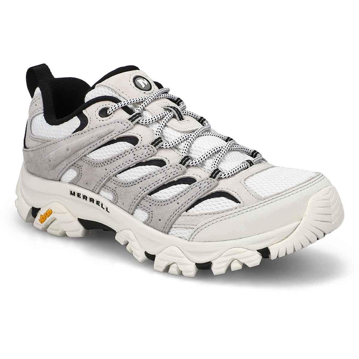 Men's Moab 3 Lace Up Hiking Shoe - White/Black