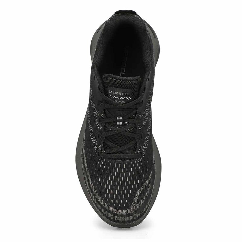 Men's Morphlite Lace Up Wide Performance Runner - Black/Asphalt