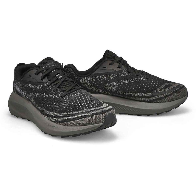 Men's Morphlite Lace Up Wide Performance Runner - Black/Asphalt