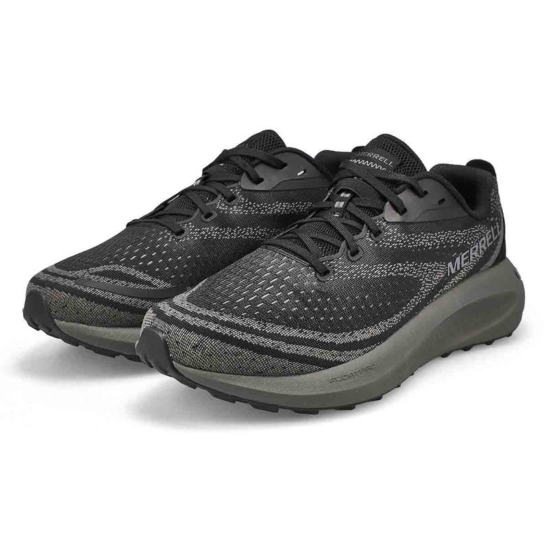 Men's Morphlite Lace Up Wide Performance Runner - Black/Asphalt