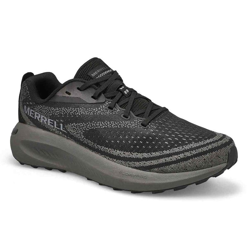 Men's Morphlite Lace Up Wide Performance Runner - Black/Asphalt