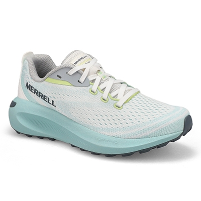 Lds Morphlite Lace Up Performance Sneaker - White/Frost Blue