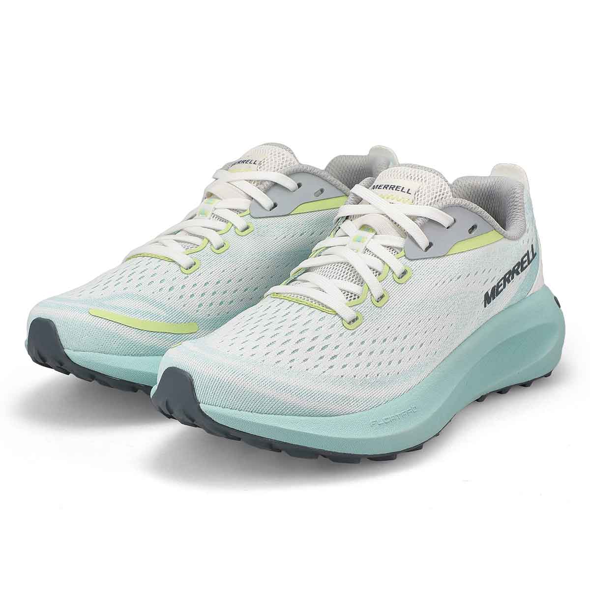 Women's Morphlite Lace Up Performance Runner - White/Frost Blue