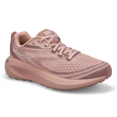 Lds Morphlite Lace Up Fashion Sneaker - Adobe Rose