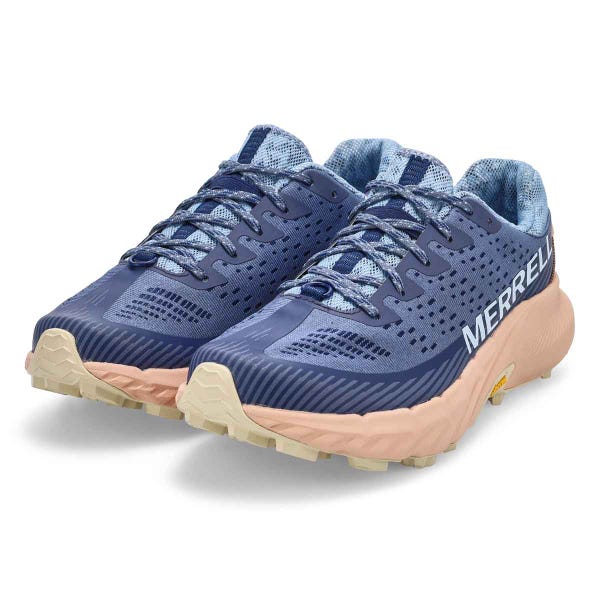 Women's  Agility Peak 5 Lace Up Performance Sneaker - Indigo/Pink Salt