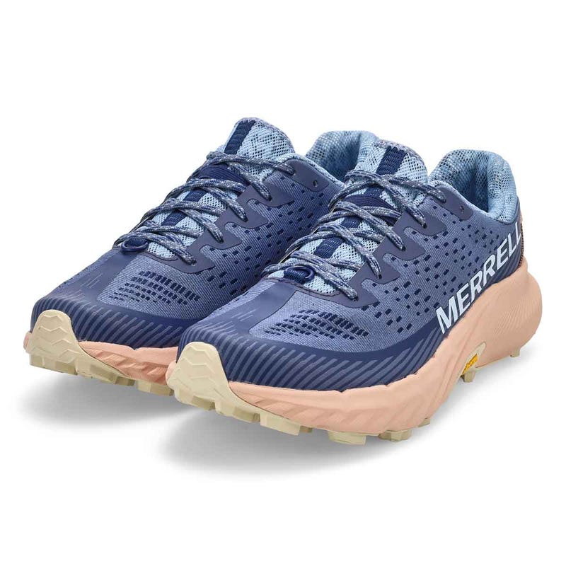 Women's  Agility Peak 5 Lace Up Performance Sneaker - Indigo/Pink Salt