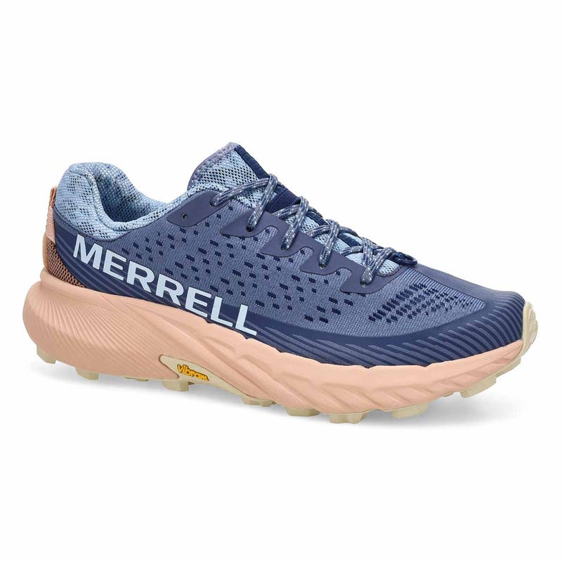 Women's  Agility Peak 5 Lace Up Performance Sneaker - Indigo/Pink Salt