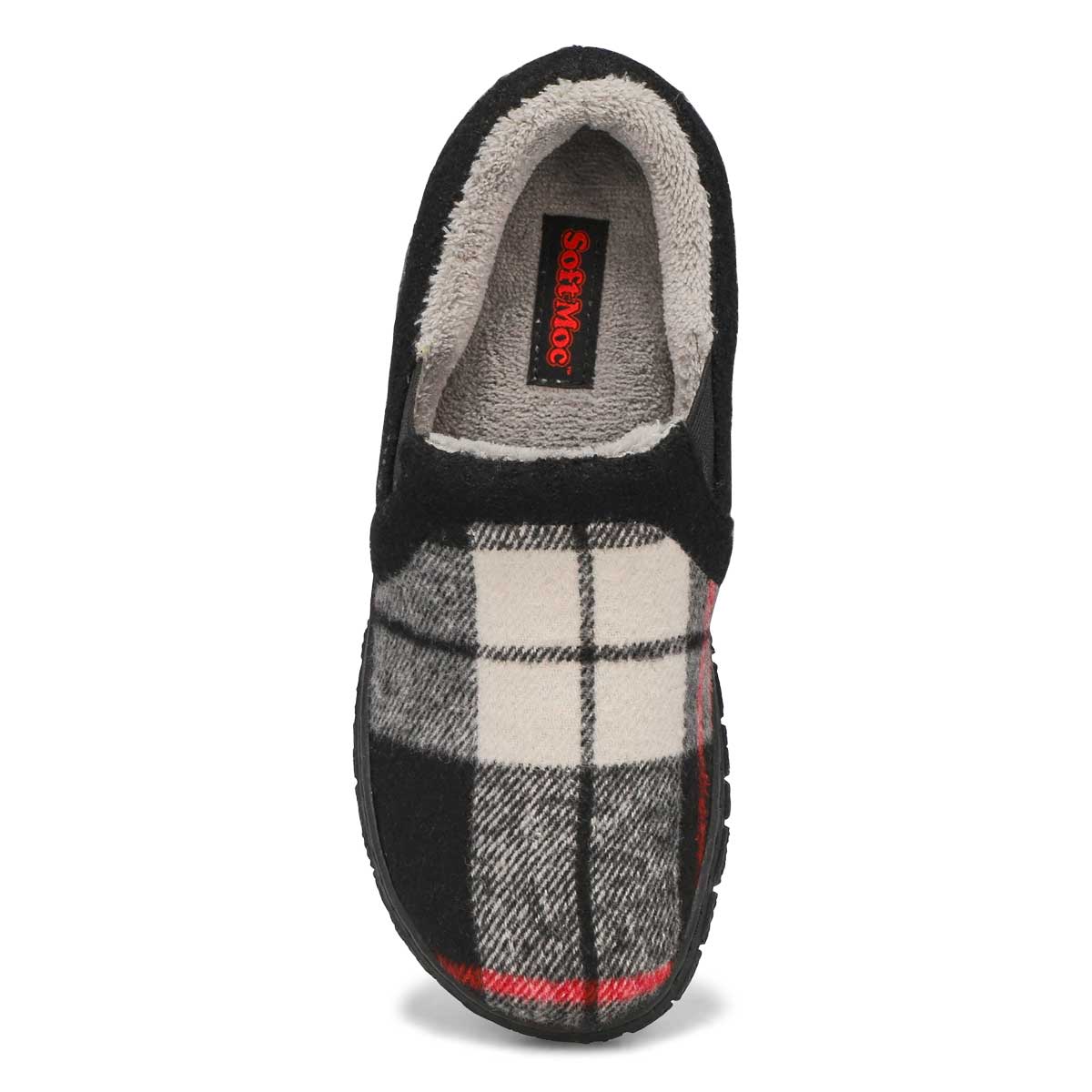 Women's Jackie Closed Back Slipper - Black Plaid