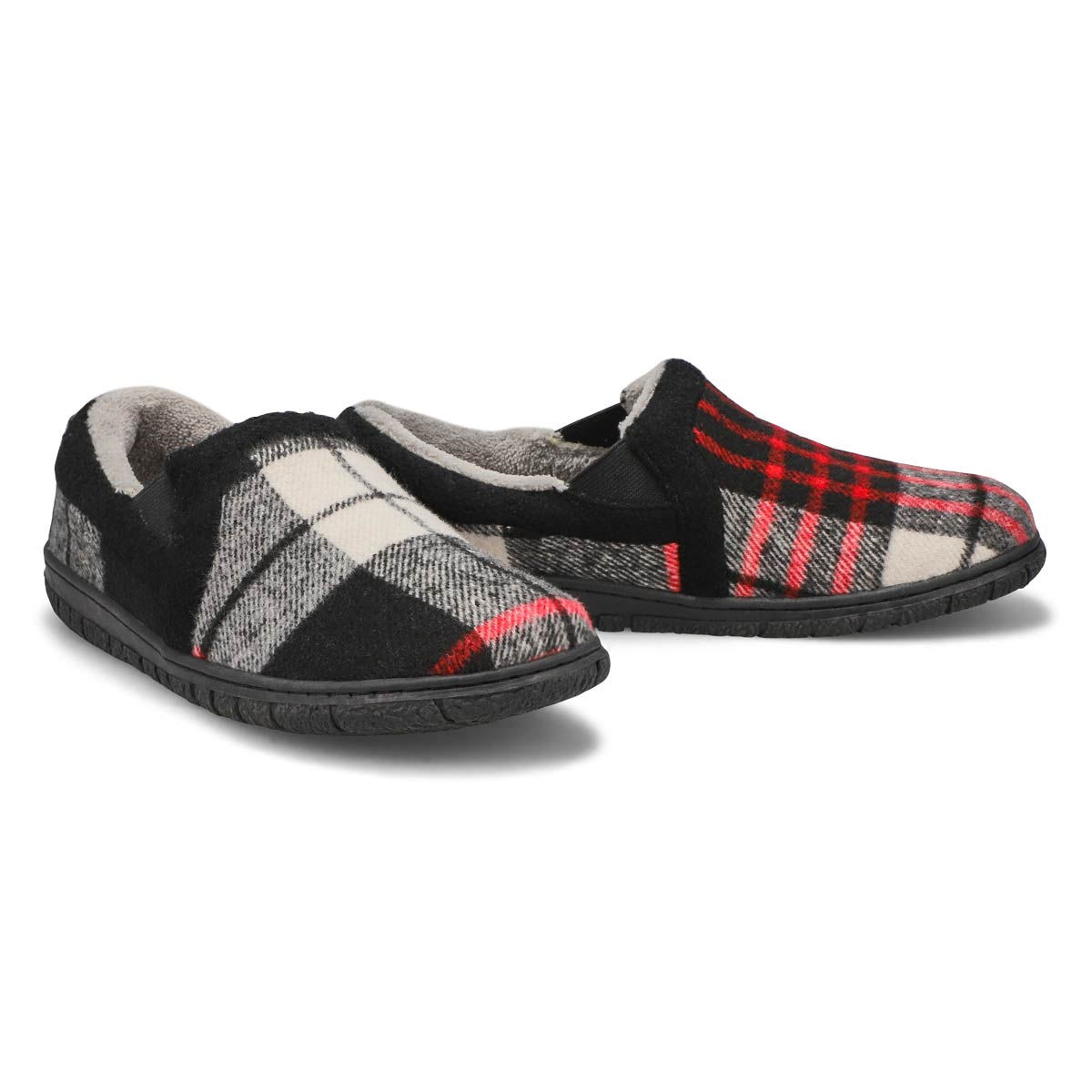 Women's Jackie Closed Back Slipper - Black Plaid