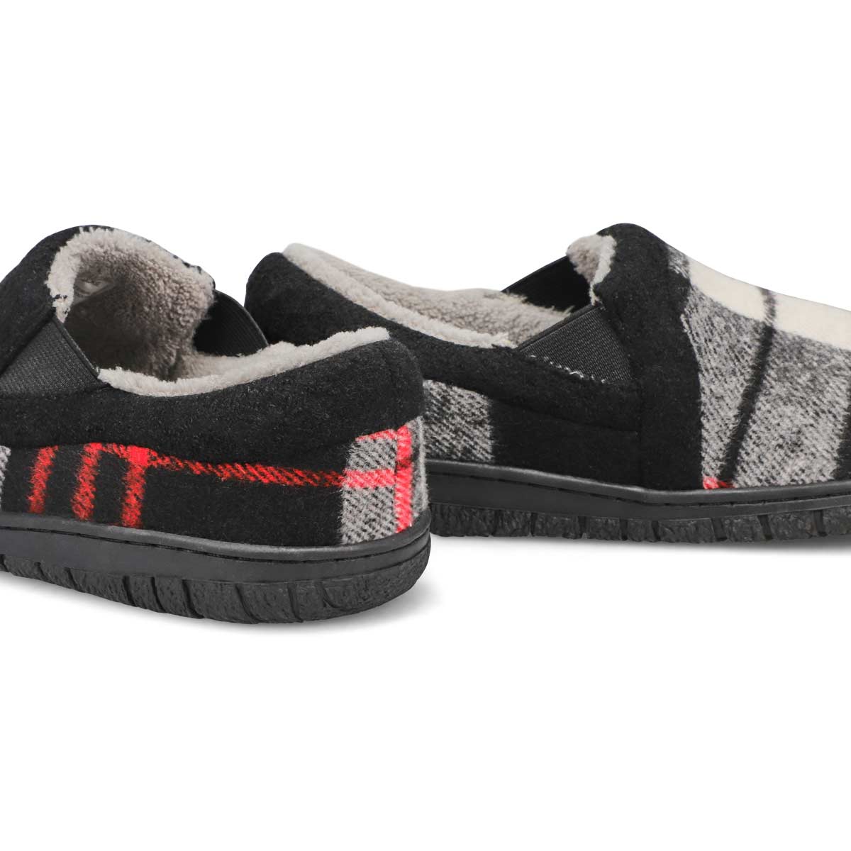 Women's Jackie Closed Back Slipper - Black Plaid