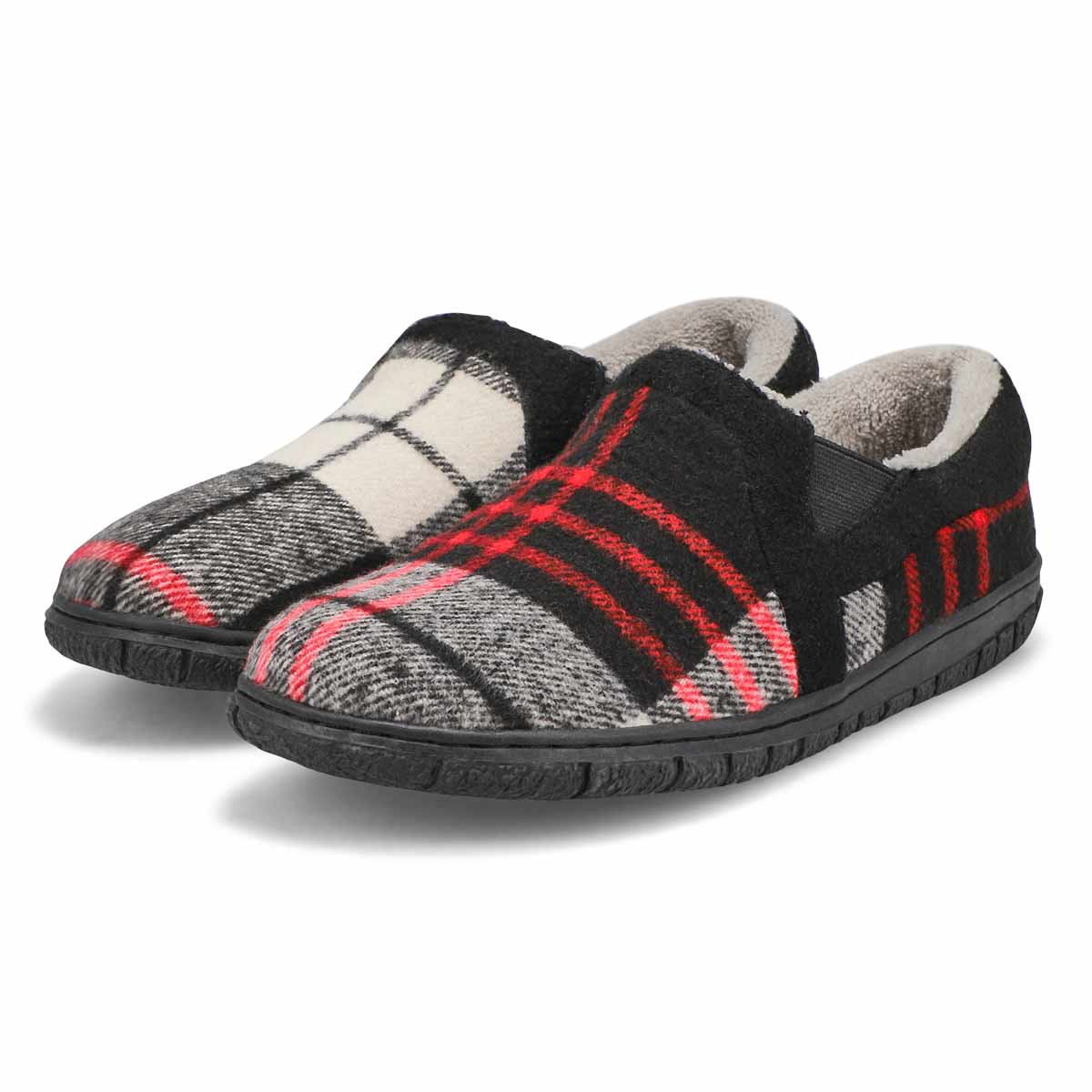 Women's Jackie Closed Back Slipper - Black Plaid