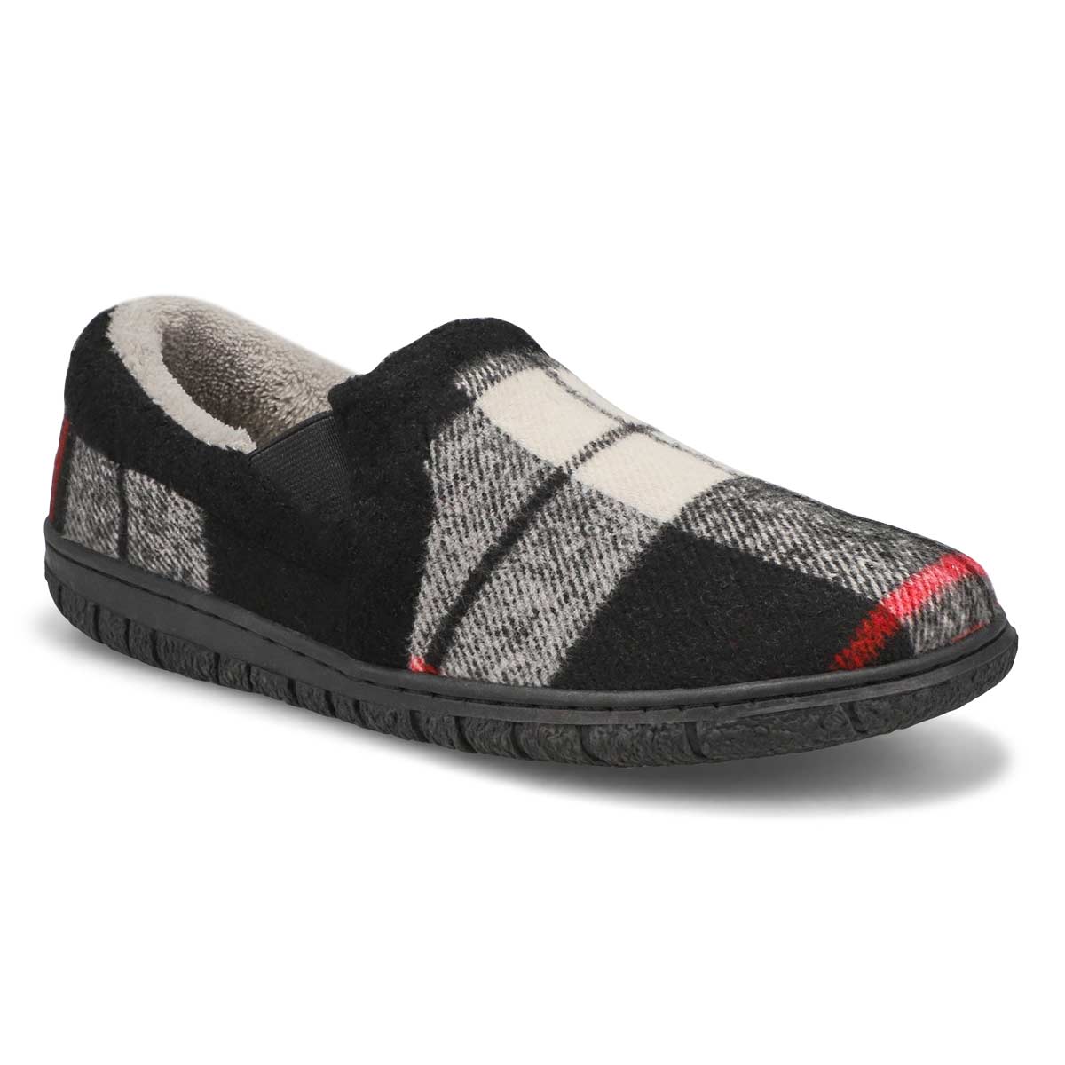 Women's Jackie Closed Back Slipper - Black Plaid