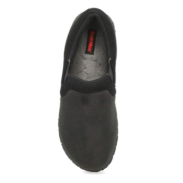 Men's Jacob Memory Foam Closed Back Slipper - Blac