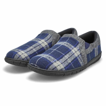 Men's Jacob Memory Foam Closed Back Slipper - Navy