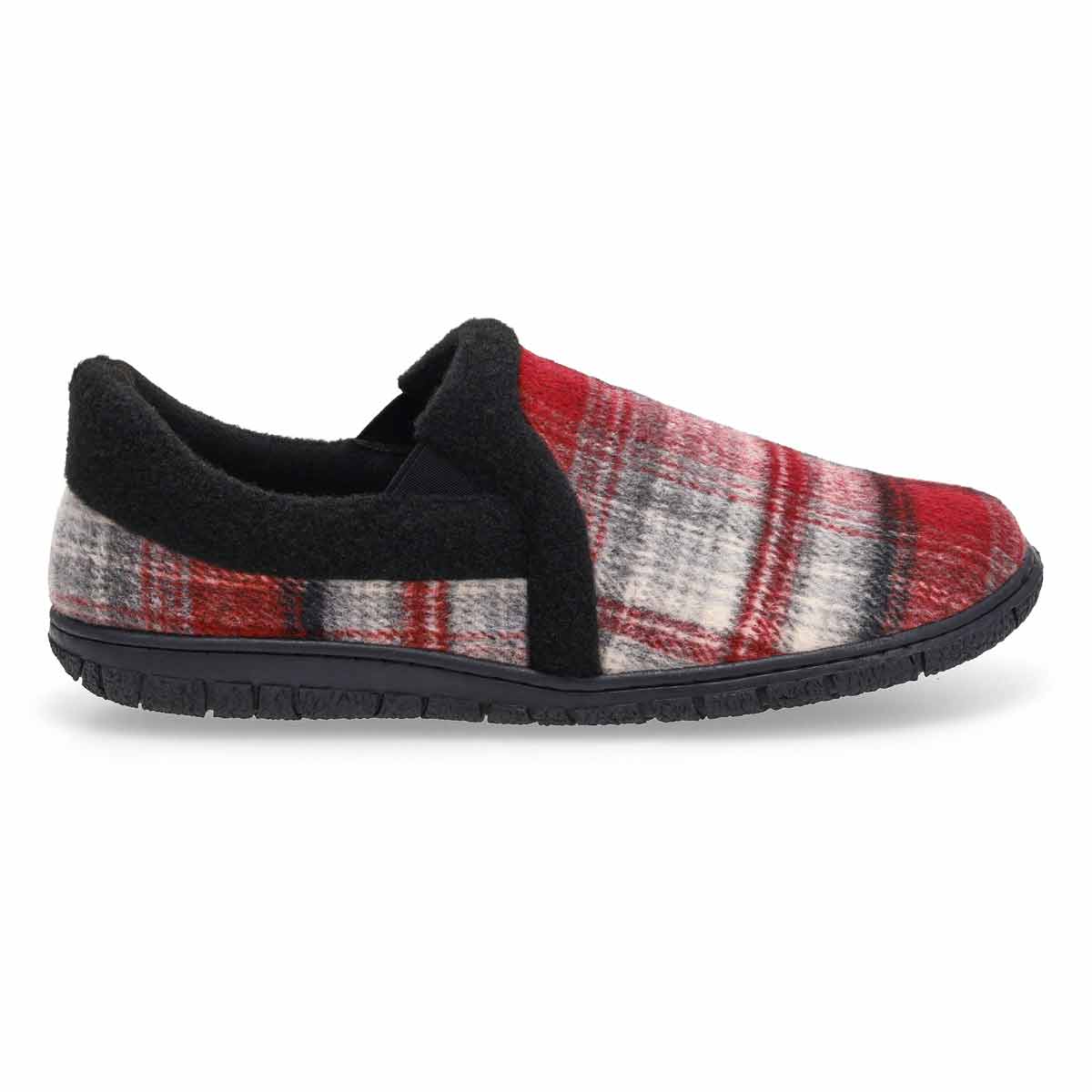 Pantoufle pour hommes en mousse mmoire  carreaux