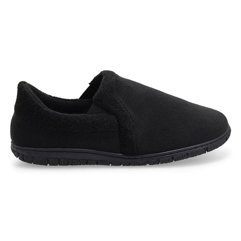 Men's memory foam slipper classic burgundy plai