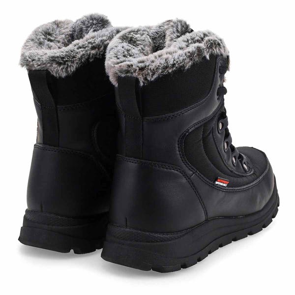 Botte d’hiver imperméable Janis pour femmes - Noir/noir
