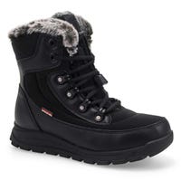Botte d’hiver imperméable Janis pour femmes - Noir/noir