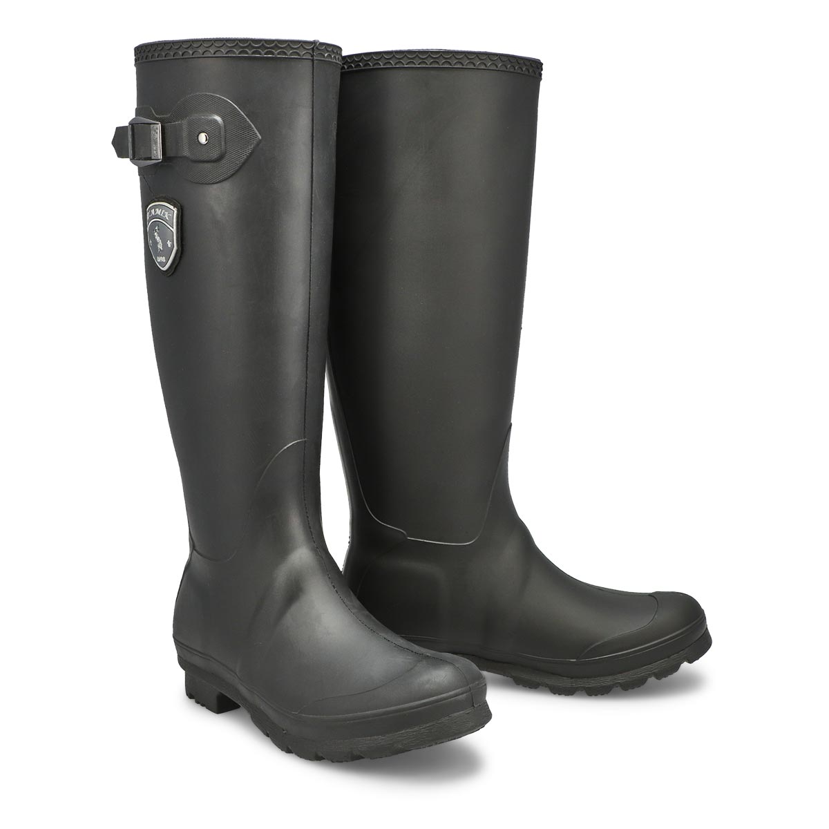 Women's Jennifer Side Buckle Rain Boot - Black