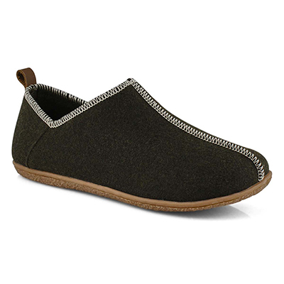 Bottine-pantoufle Jester, olive, hommes