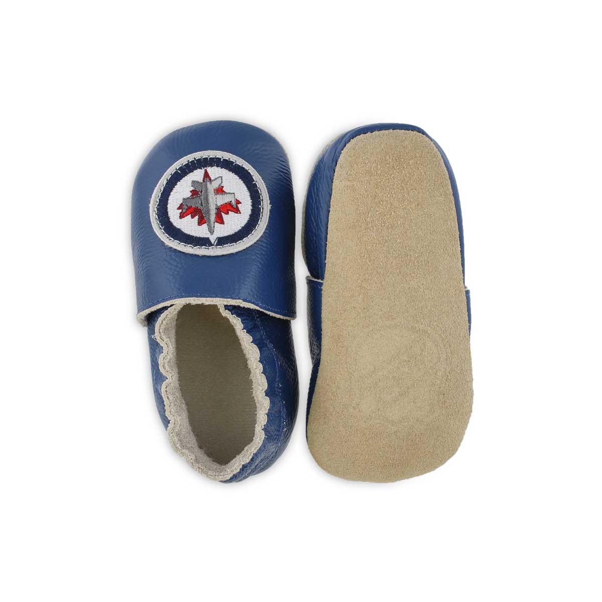 Gredico- NHL Infant's Jets Slipper - Blue | SoftMoc.com