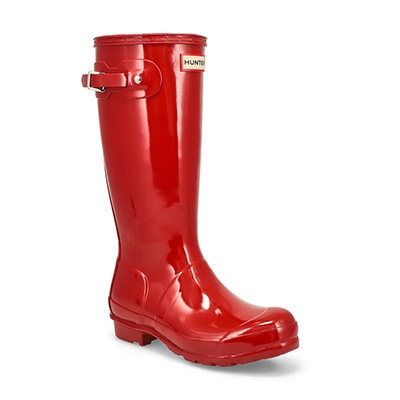 Grls Original Gloss Rain Boot- Mltry Red