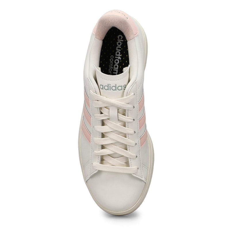 Women's Grand Court 2.0 Sneaker - White/Quartz Green Metallic
