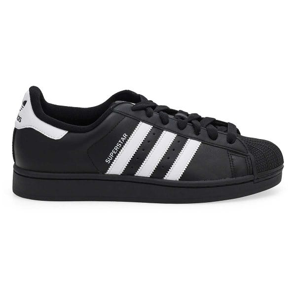 Men's Superstar II Lace Up Sneaker - Core Black/Flower White/Core Black