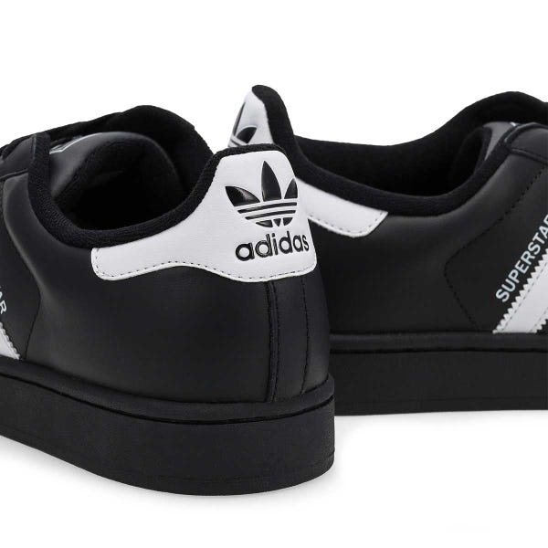 Men's Superstar II Lace Up Sneaker - Core Black/Flower White/Core Black