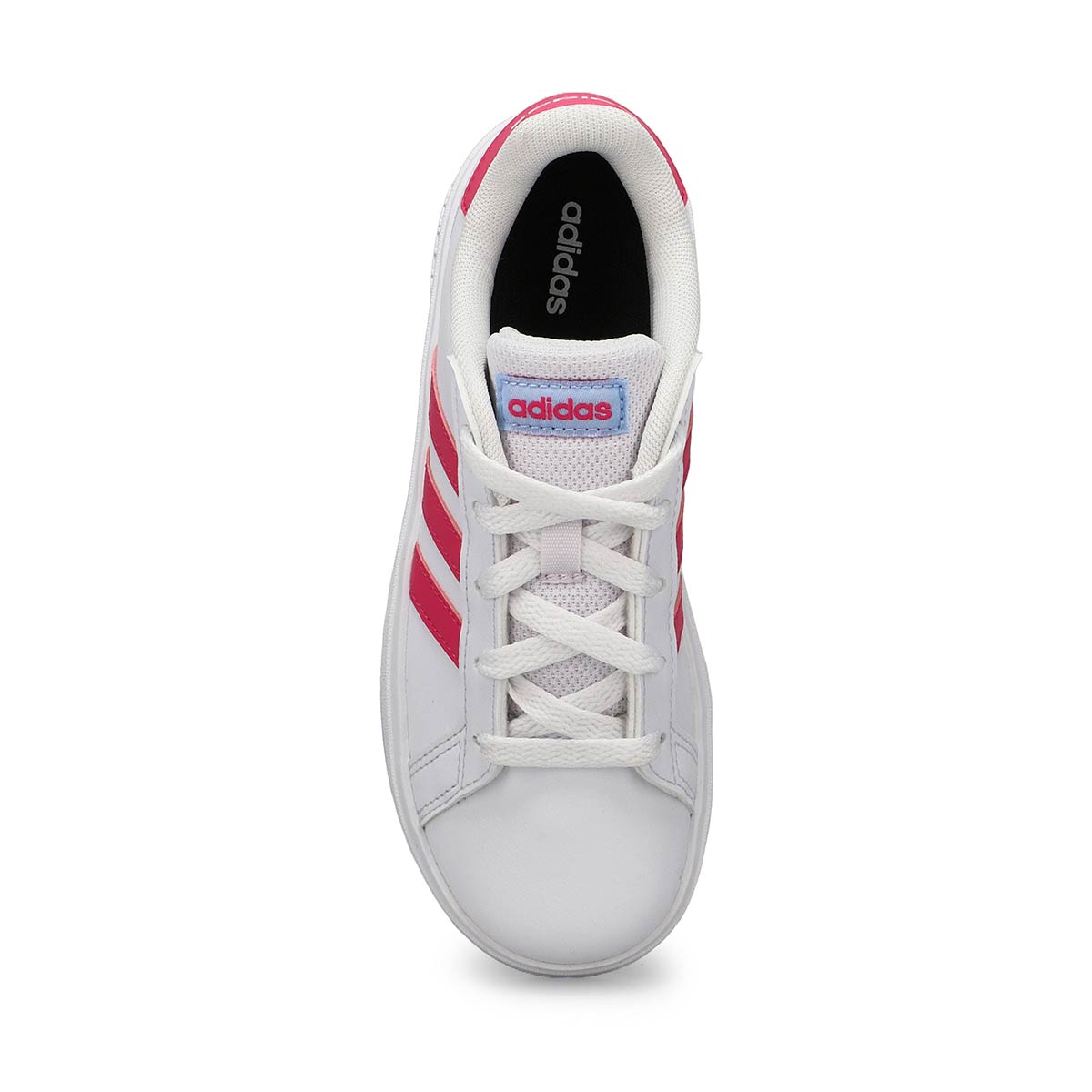 Girls'  Grand Court 2.0 K Sneaker - White/Pink