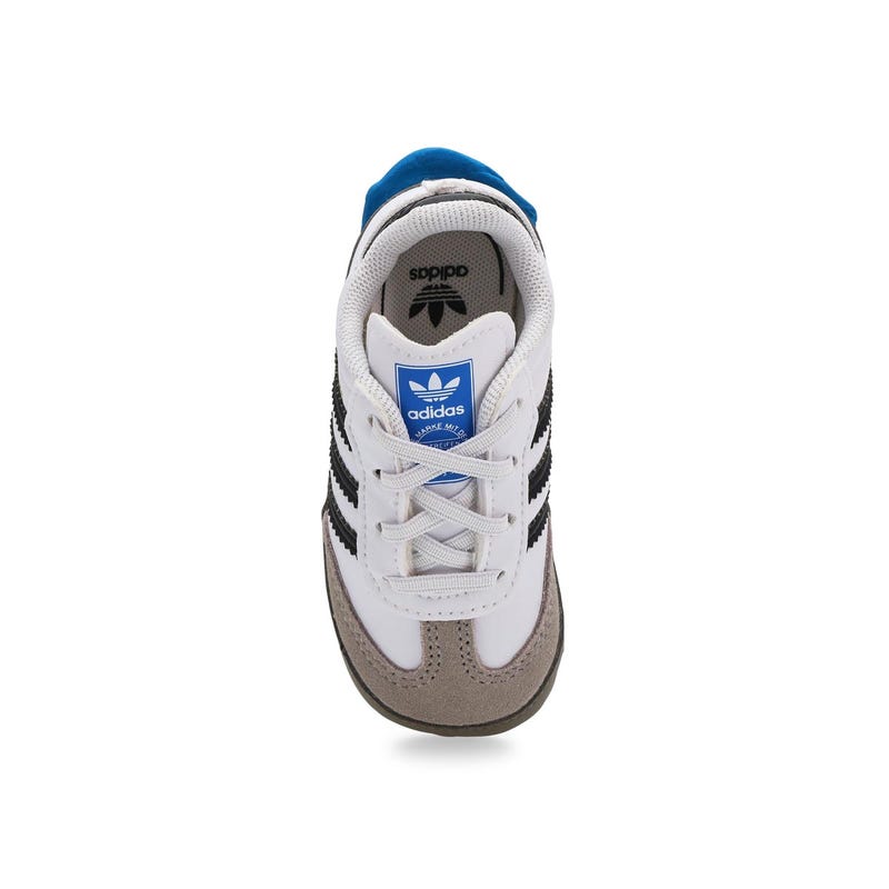 Infants'  Samba Crib Sneaker - Black/White/Bluebir