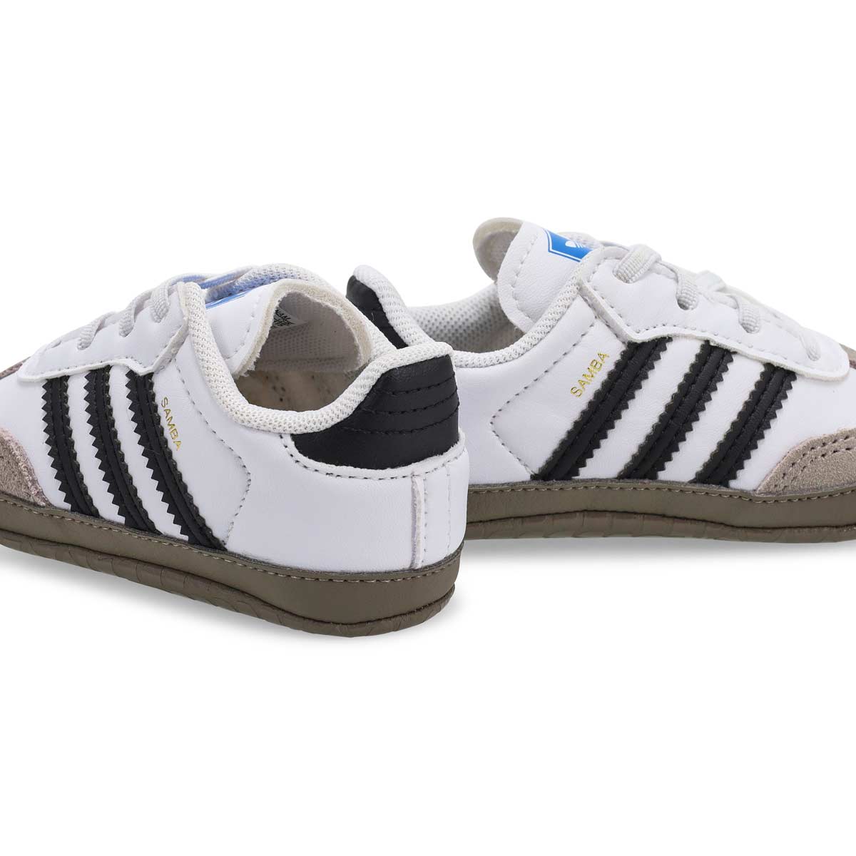 Espadrilles Samba Crib pour bbs - Noir/Blanc/Ble