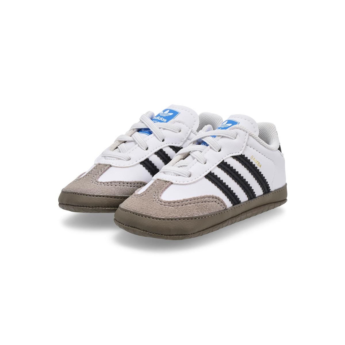 Espadrilles Samba Crib pour bbs - Noir/Blanc/Ble