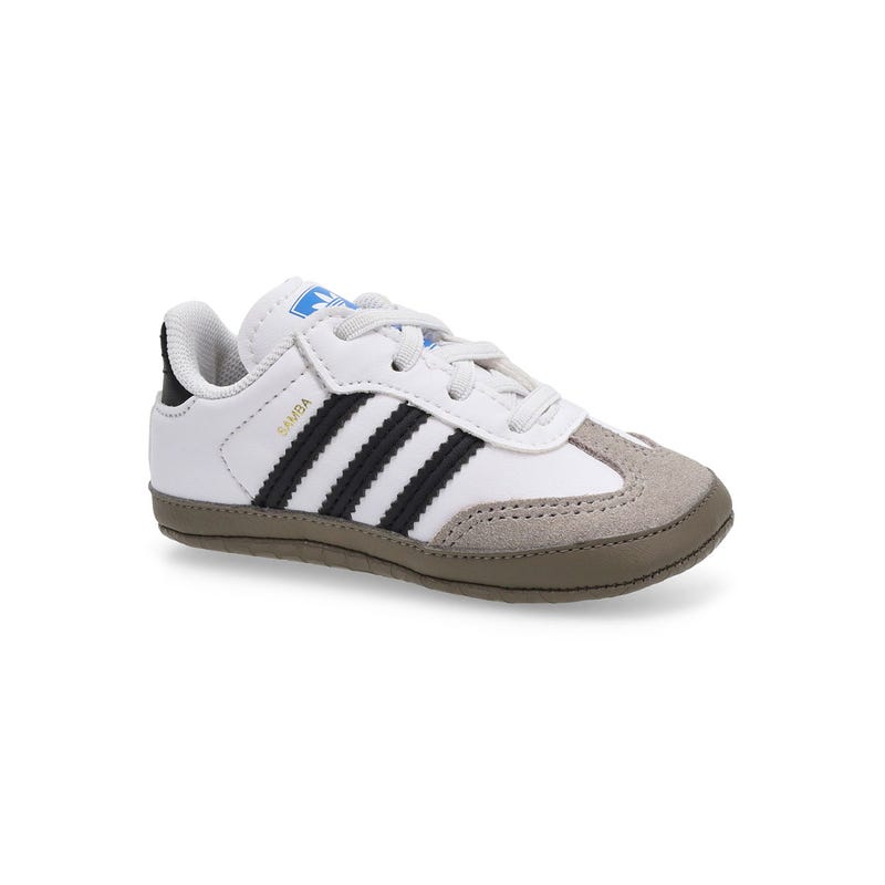 Infants'  Samba Crib Sneaker - Black/White/Bluebir