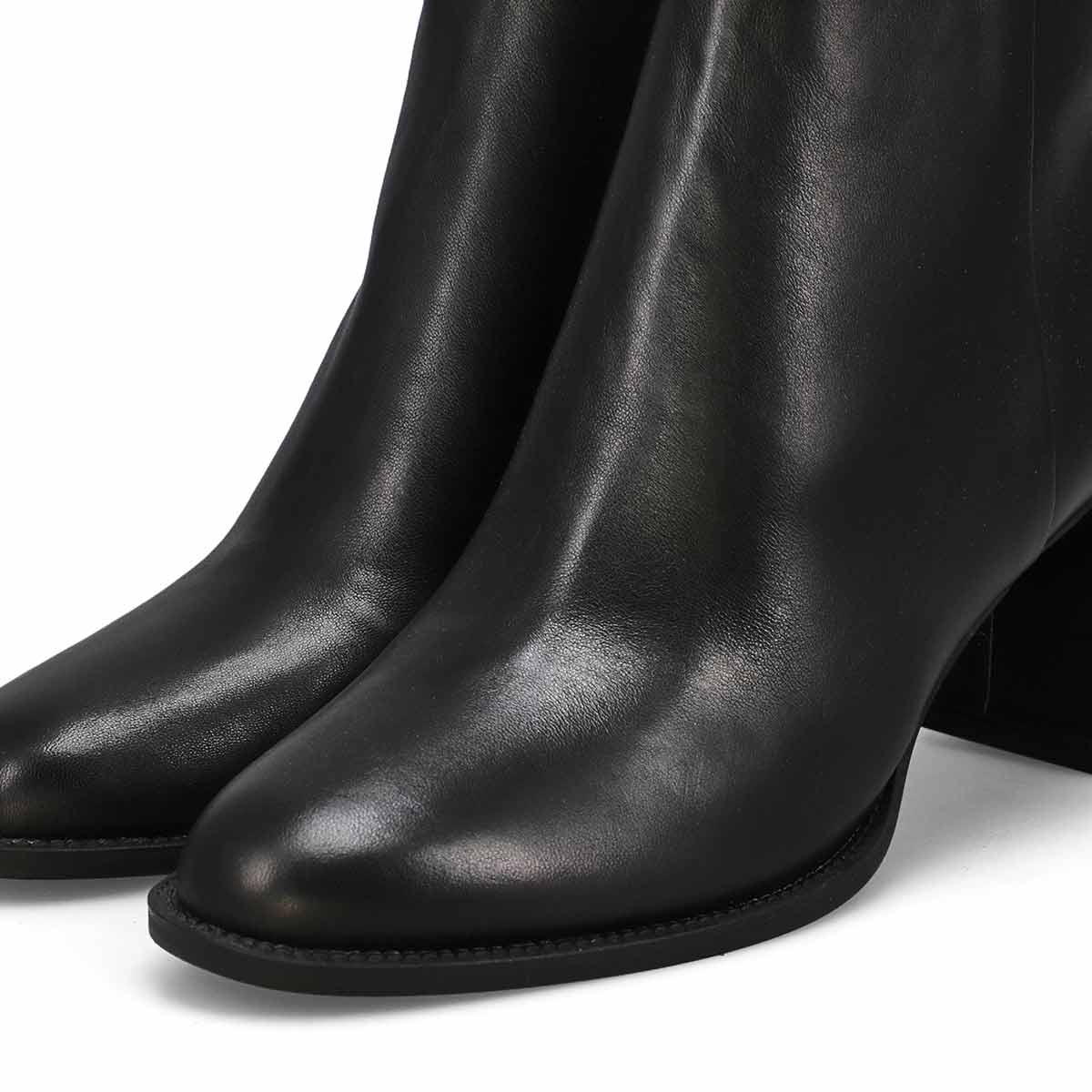 Bottine décontractée en cuir JOZIE, noir, femmes