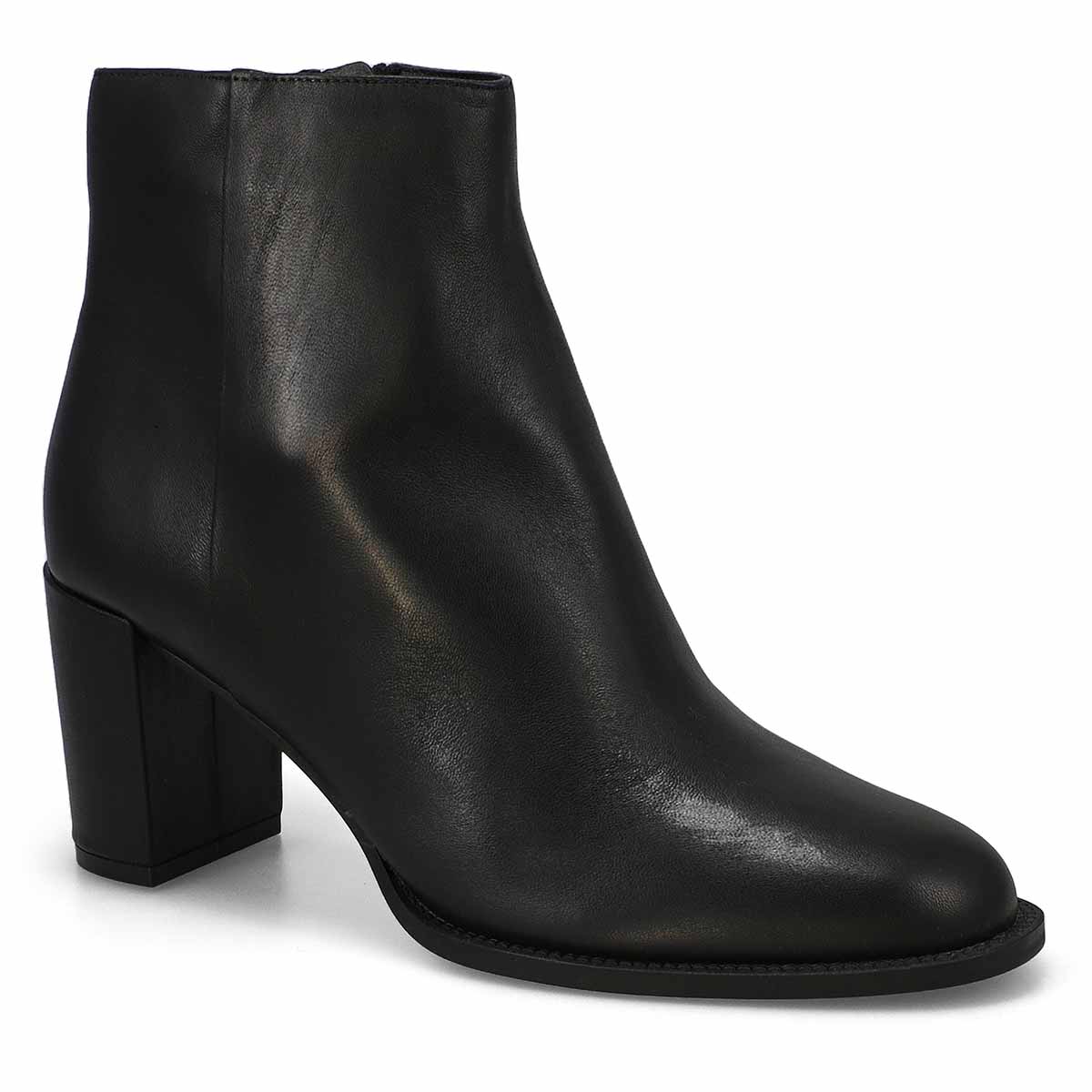 Bottine décontractée en cuir JOZIE, noir, femmes