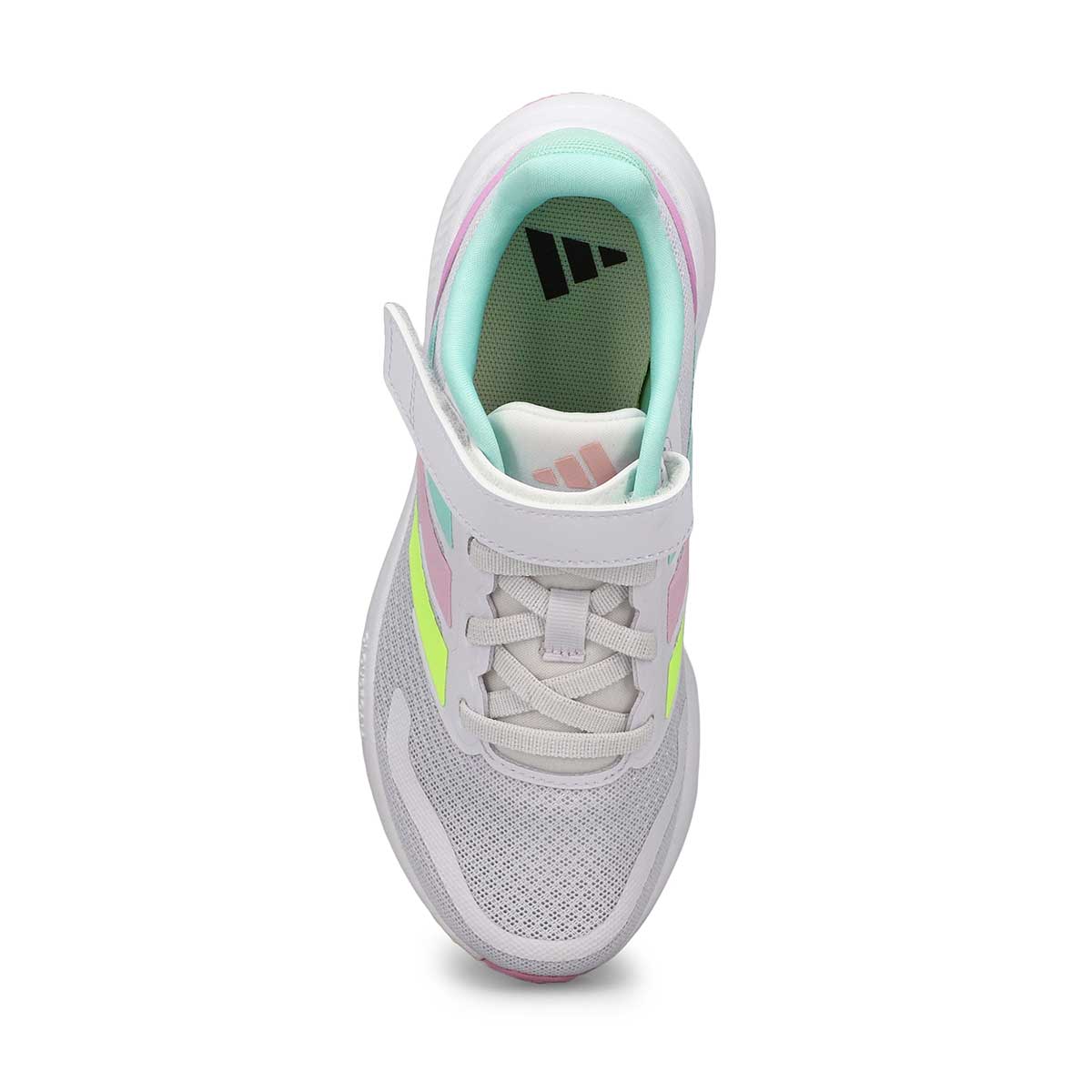 Girls'  Runfalcon 5 EL EL C Sneaker - Mint/White/Pink