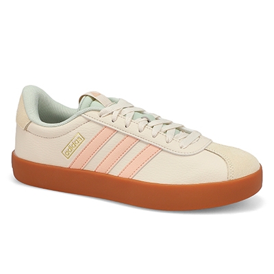 Lds VL Court 3.0 Sneaker - White/Coral/Green