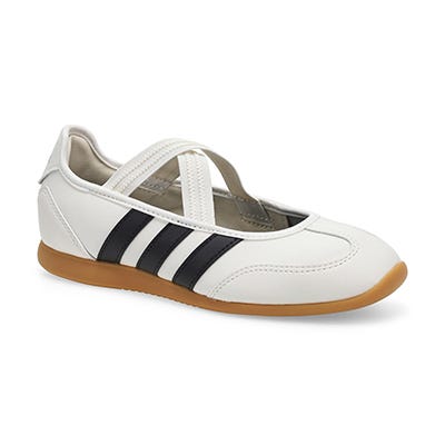 Grls Barreda Mary Jane J Low Profile Sneaker - Core White/Core Black/Silver