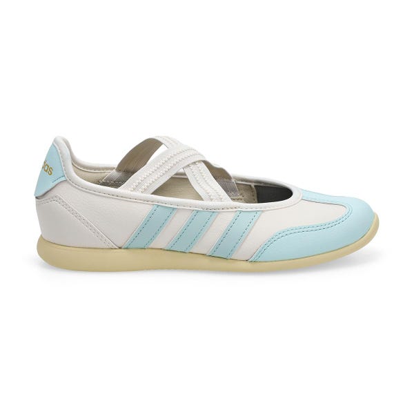 Girls'  Barreda Mary Jane J Low Profile Sneaker - White/Halo Mint/Warm Vanilla