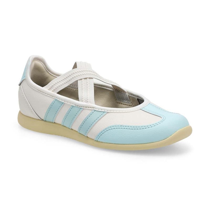 Girls'  Barreda Mary Jane J Low Profile Sneaker - White/Halo Mint/Warm Vanilla